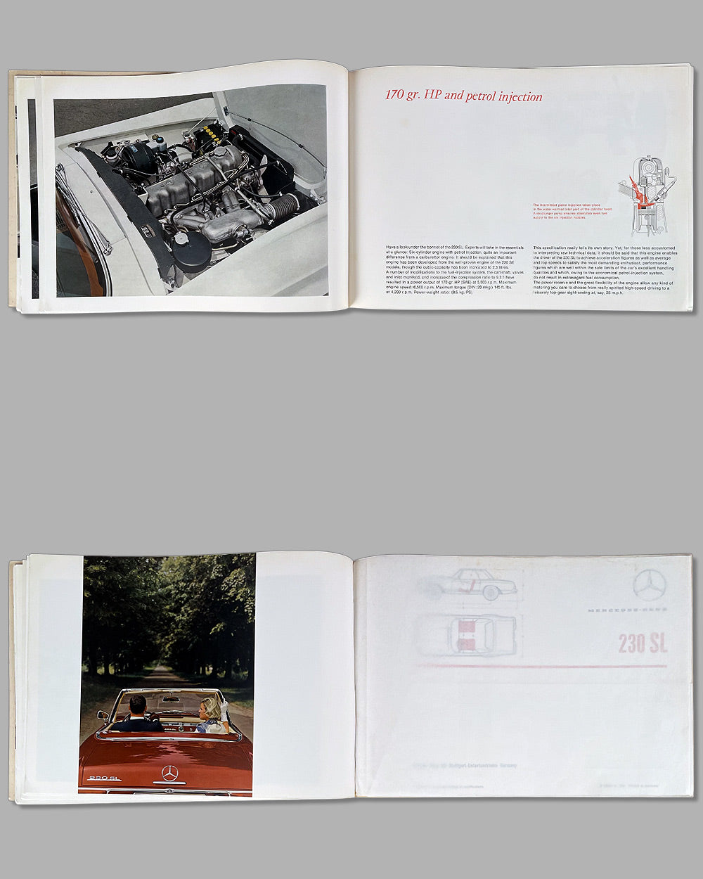 Mercedes Benz 230 SL Deluxe factory catalog 3