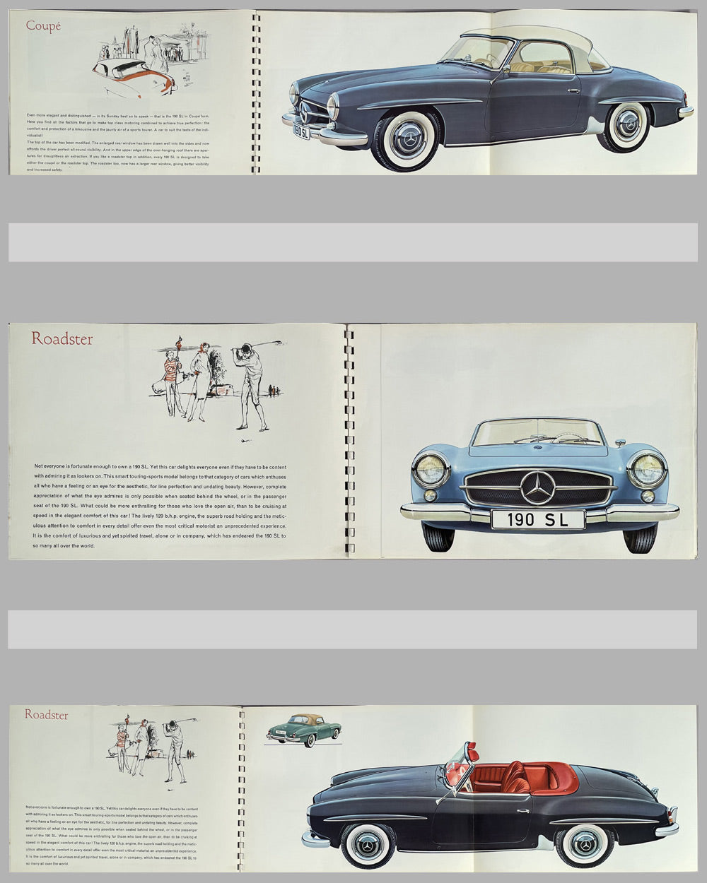 Mercedes Benz 190 SL Deluxe sales catalog 3