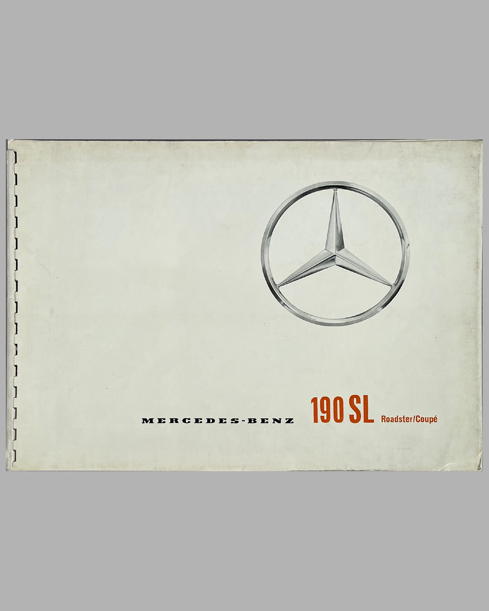 Mercedes Benz 190 SL Deluxe sales catalog