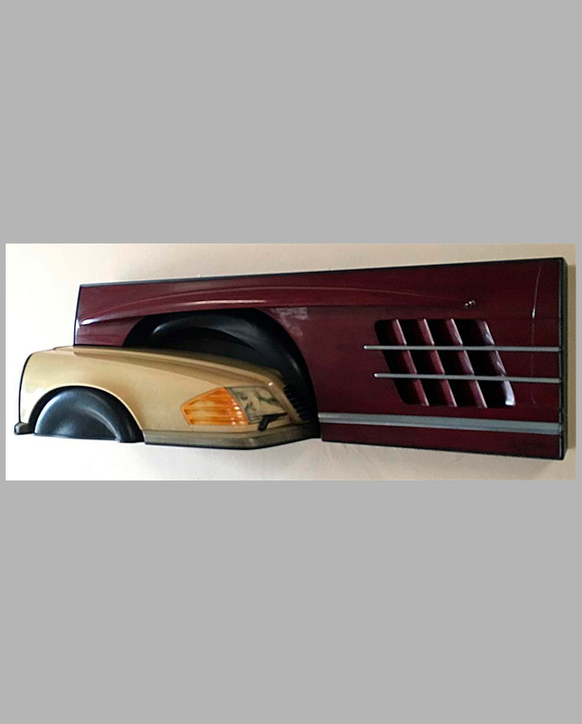 Mercedes wall hanging sculpture 1993 by Dennis Hoyt