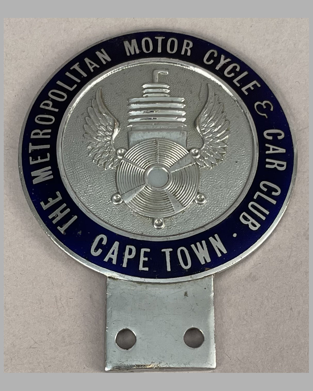 The Metropolitan Motor Cycle and Car Club, Cape Town South Africa badge