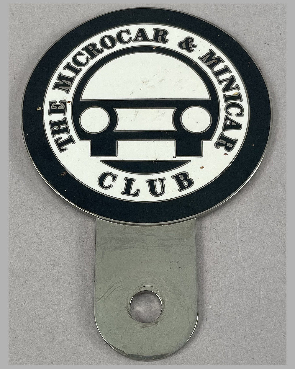 The Microcar and Minicar Club bumper or bar badge