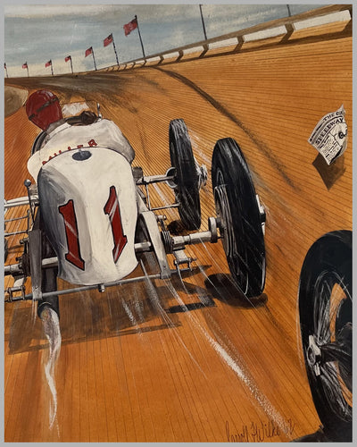 Miller on the Board Track by Carroll Wilke, 1962 2
