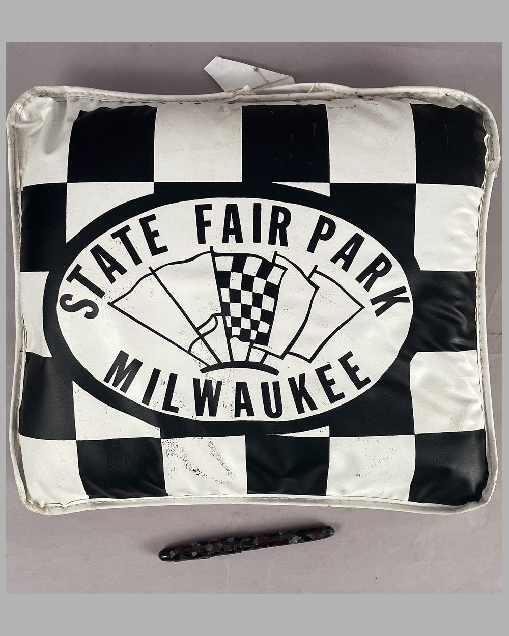 State Fair Park vintage seat cushion for the Milwaukee Mile track