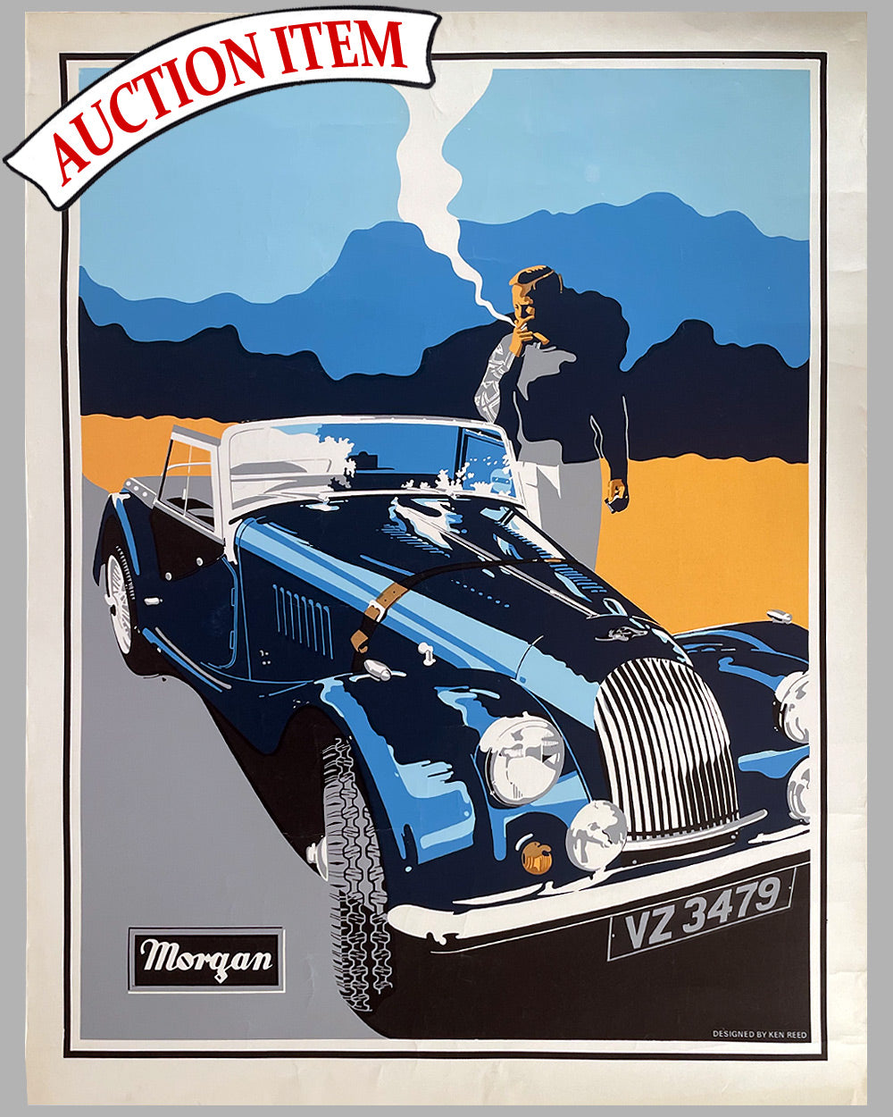 Morgan serigraph by Ken Reed
