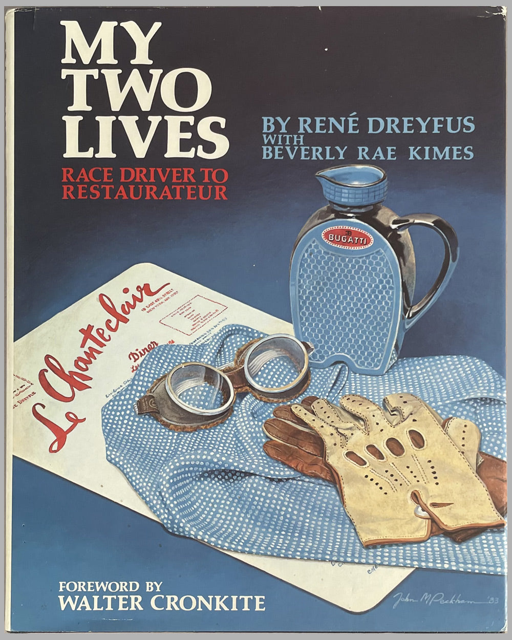 My Two Lives book by René Dreyfus &amp; Beverly Rae Kimes, 1st edition, 1983, autographed by Dreyfus