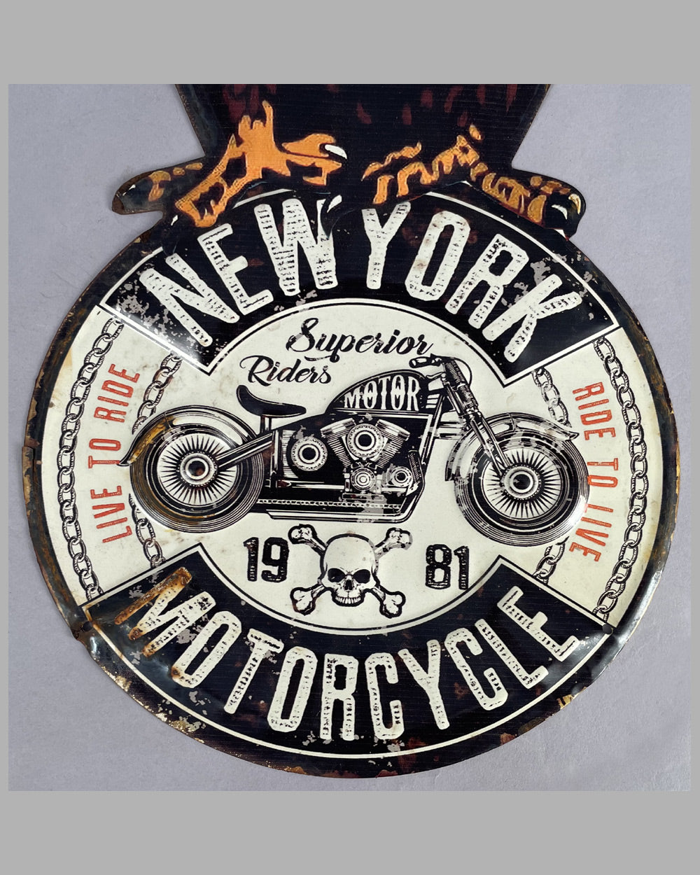 New York Motorcycle – Eagle sign, 1981