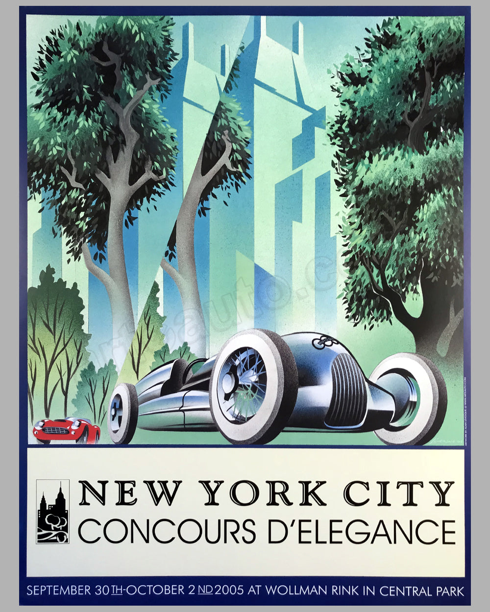 New York City Concours d&#39; Elegance poster 2005 by Alain Lévesque, Canada