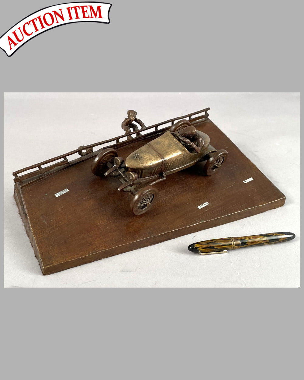 "On the Boards" cast bronze sculpture by Thomas Melahn, (1927-2008)