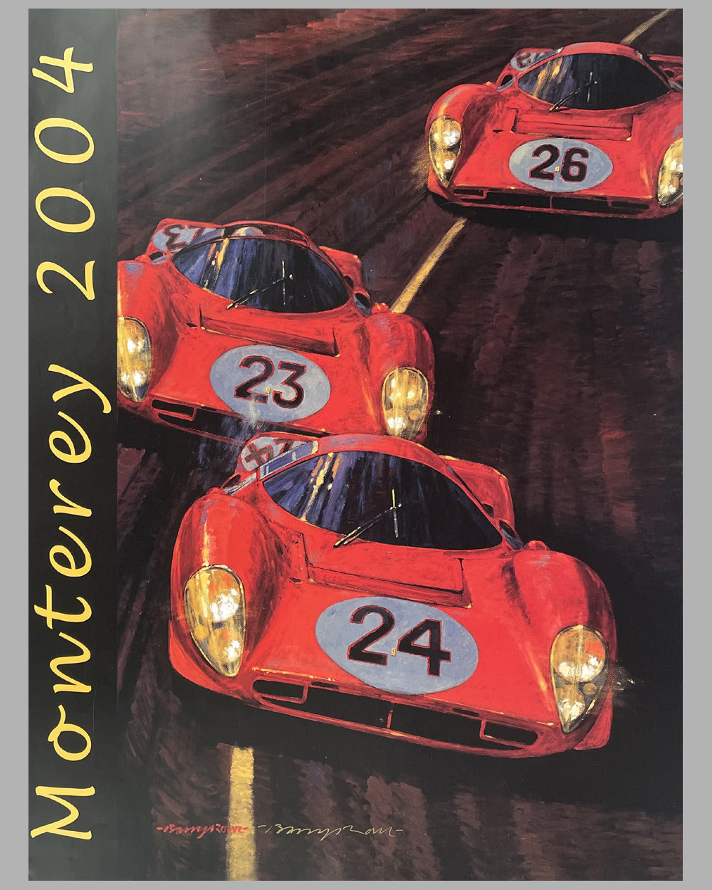 The P4’s at Daytona poster by Barry Rowe