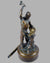 The Panel Beater bronze sculpture by Larry Braun, 1990