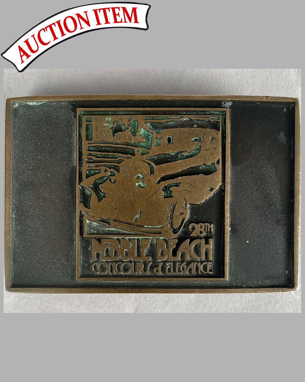 1978 Pebble Beach belt buckle made for the 28th Concours de Elegance