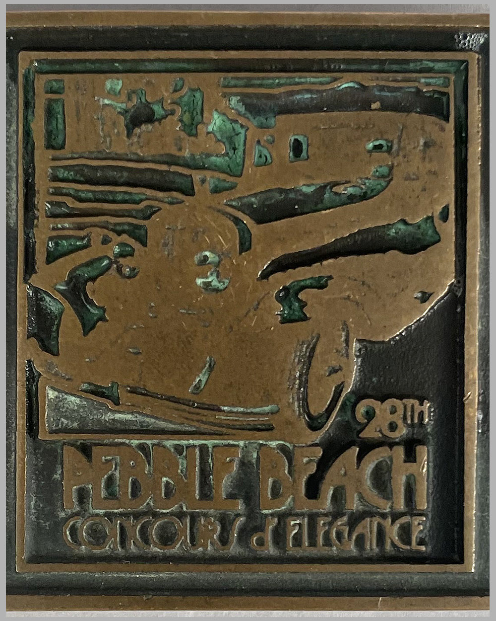 1978 Pebble Beach belt buckle made for the 28th Concours de Elegance 2