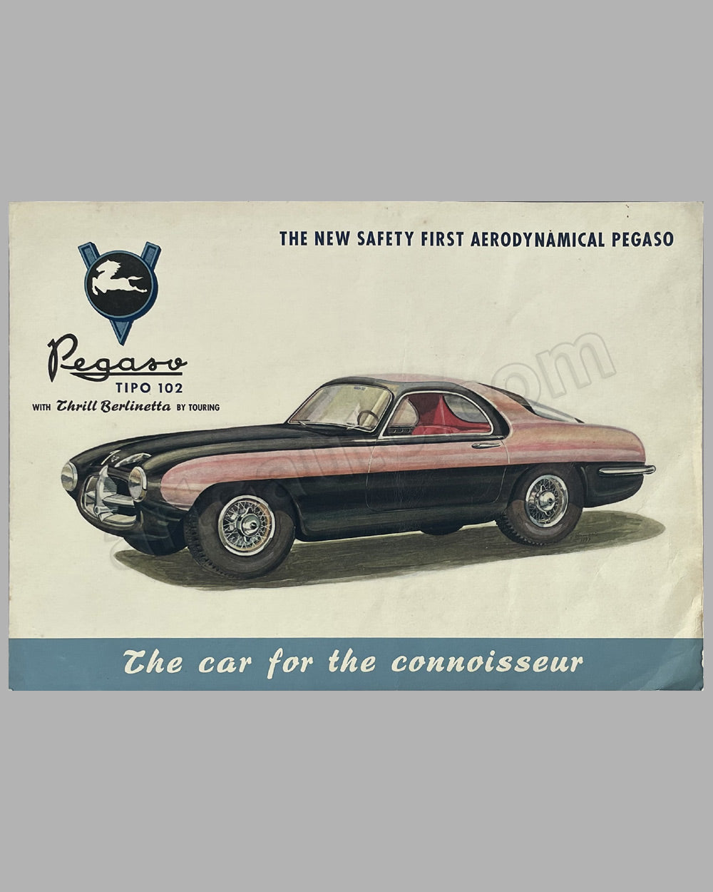 Pegaso Tipo 102B by Touring original factory sales brochure, 1950’s
