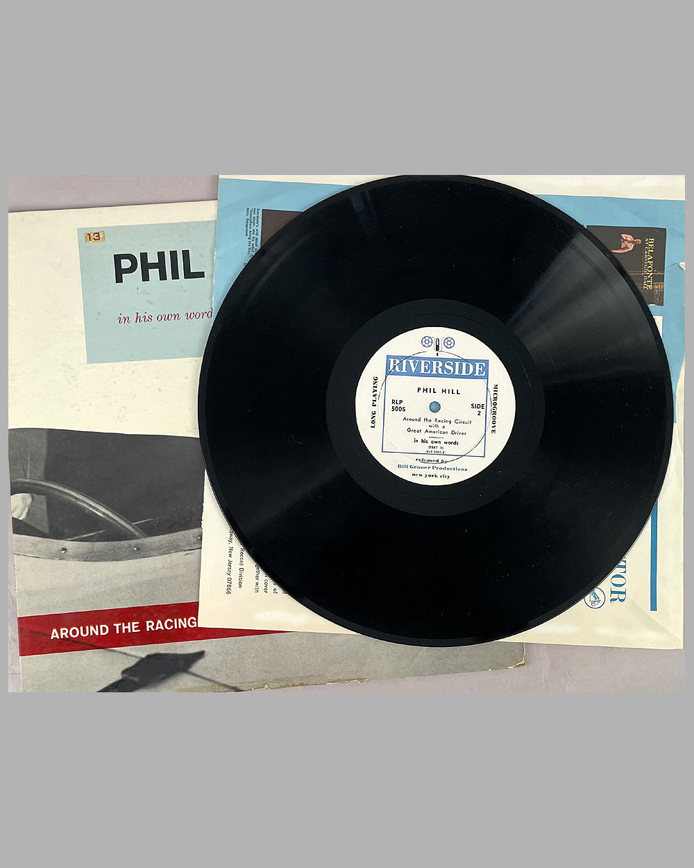 Phil Hill Riverside vinyl record, 1956 2