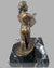 The Pit Board Holder bronze sculpture by Larry Braun, 1991 3