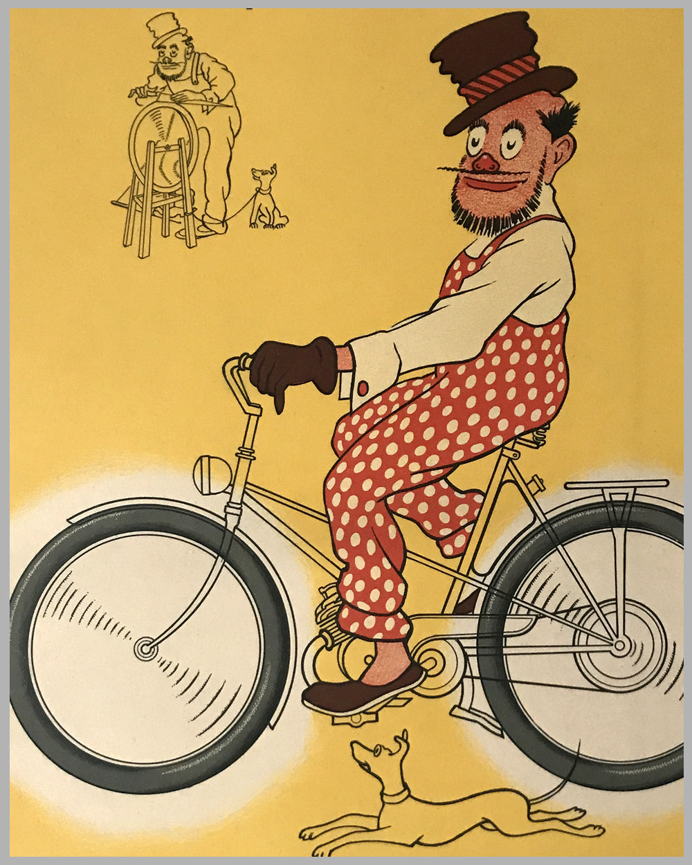 Pneu Hutchinson original poster ca. 1940 by Mich (Michel Liedaux) 2