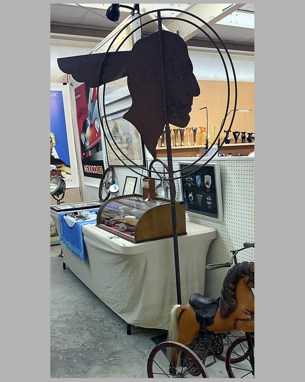 1930's Pontiac dealers’ metal weathervane 5
