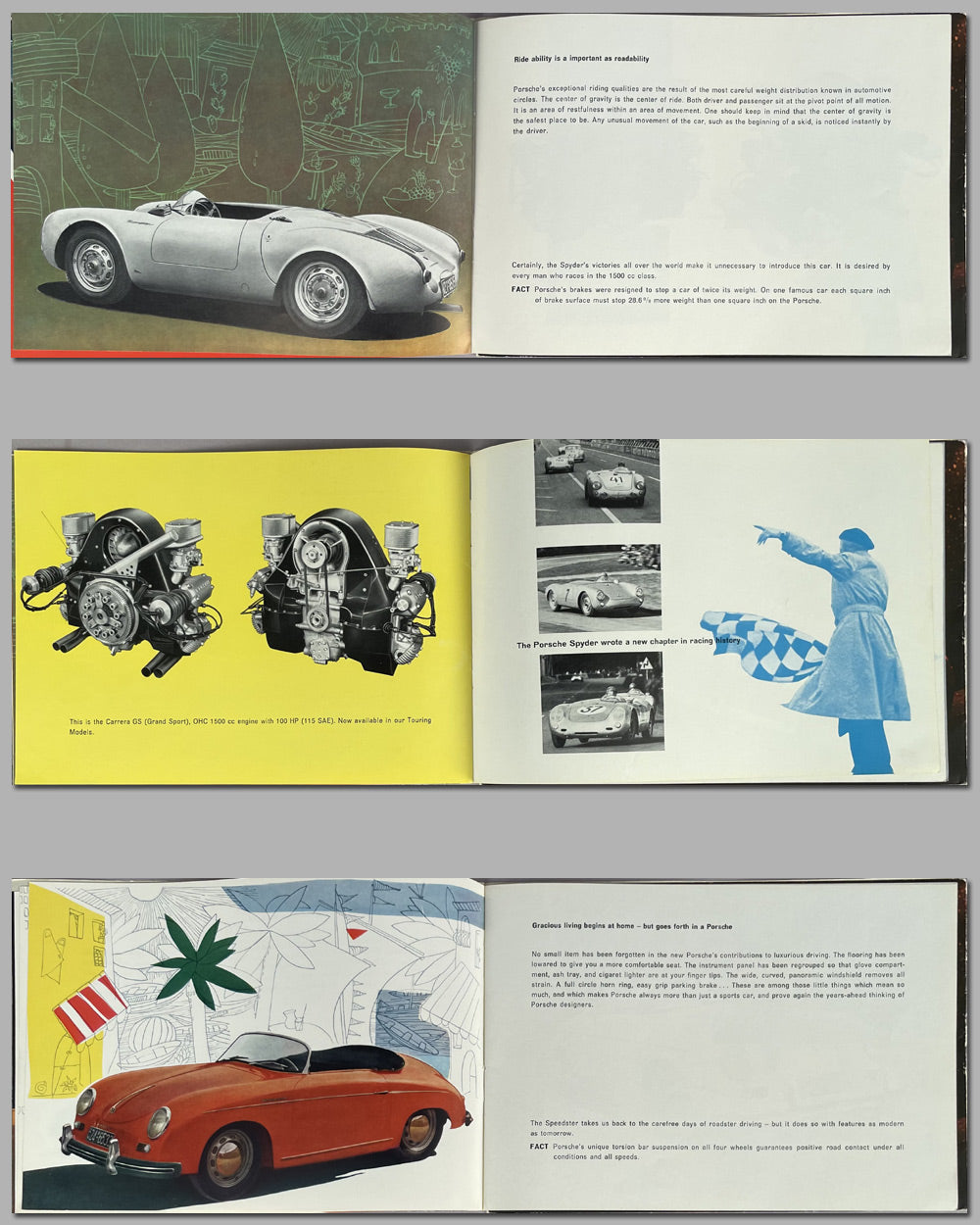 Porsche 356A factory sales brochure 3