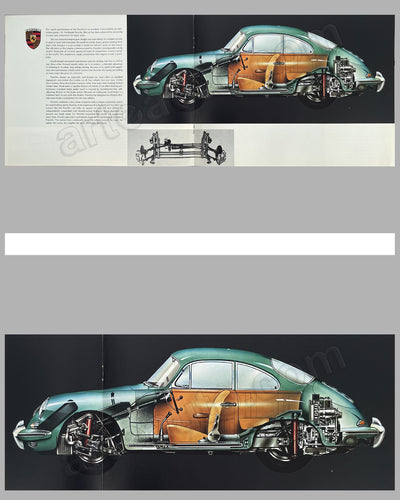 1964 Porsche 356C original factory brochure 3