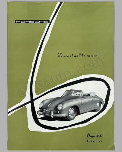 Porsche Type 356A Cabriolet factory brochure, 1955