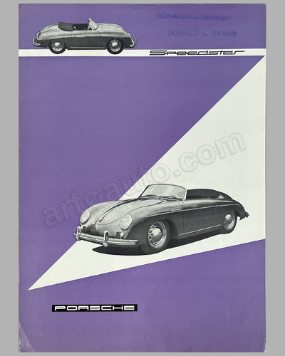 1955 Porsche 356 Speedster original factory sales sheet