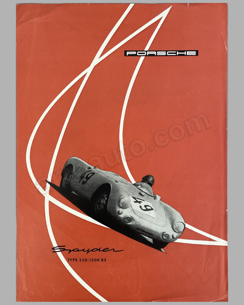 Porsche Type 550/1500 RS original factory brochure, mid 1950’s