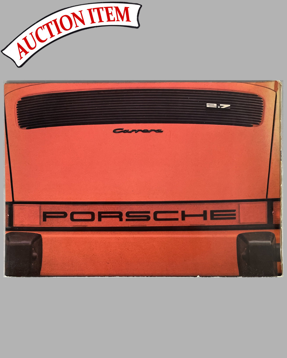 1974 Porsche 911 2.7 factory sales catalog