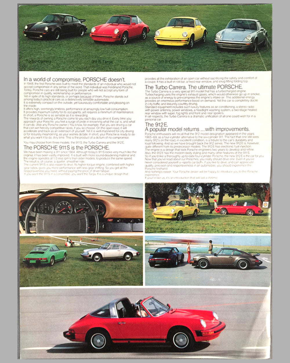 1976 Porsche full line factory sales brochure 2