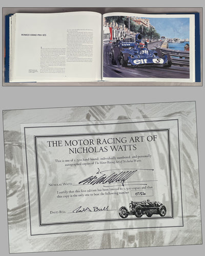 The Motor racing Art of Nicholas Watts, 1st edition book, 2000 3