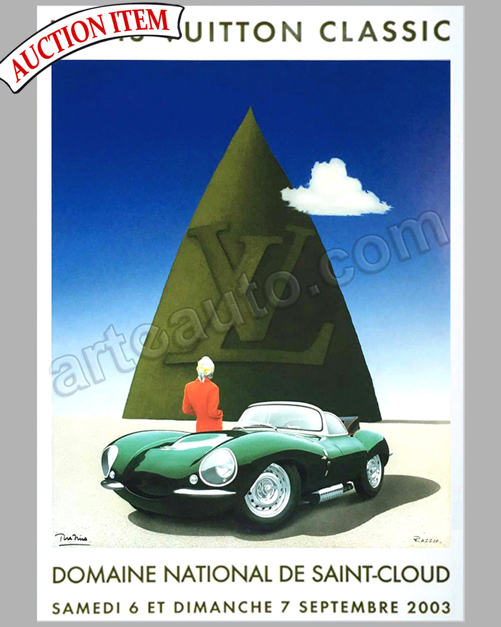 Louis Vuitton Classic Concours d’Elegance St Cloud 2003 large poster by Razzia