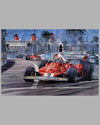 Regazzoni autographed print by Nicholas Watts 2