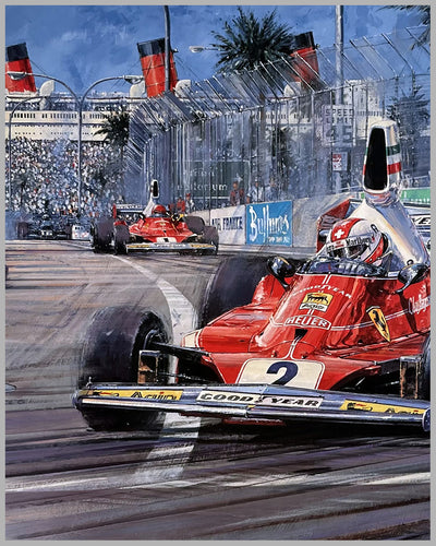 Regazzoni autographed print by Nicholas Watts 3