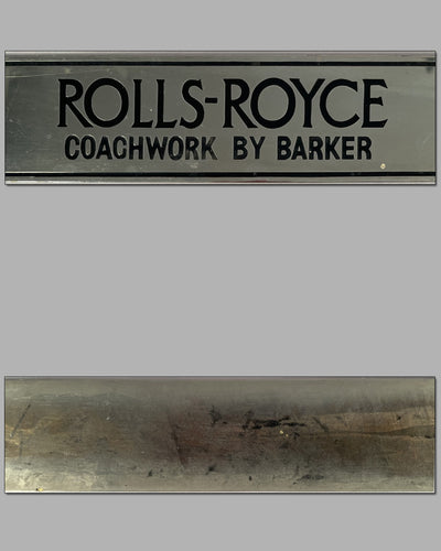 Rolls Royce Coachwork by Barker original sill plate 2
