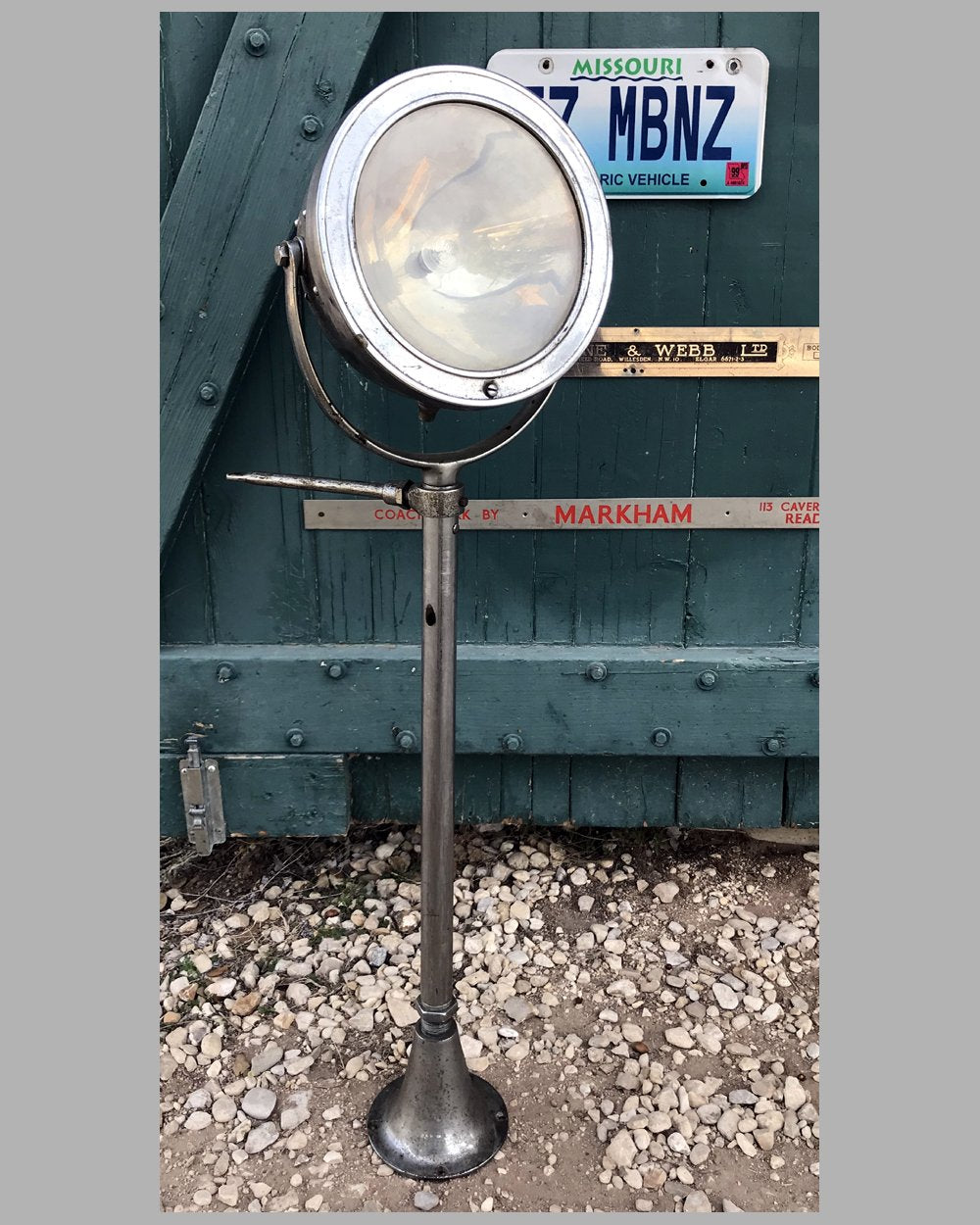 Running board side mounted automobile lamp by AGA, U.S.