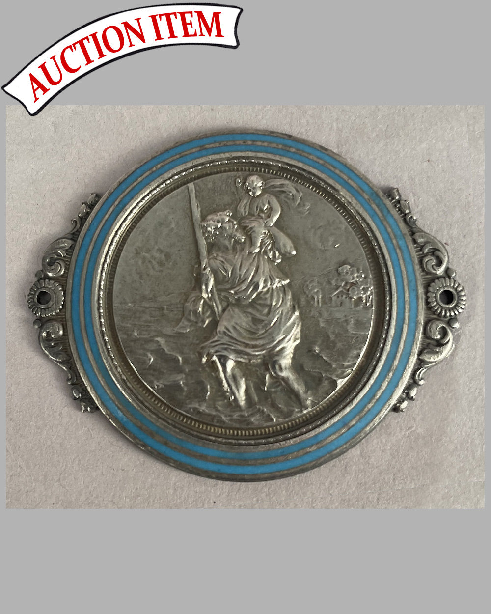 Saint Christopher medal, ca. 1910, Italy