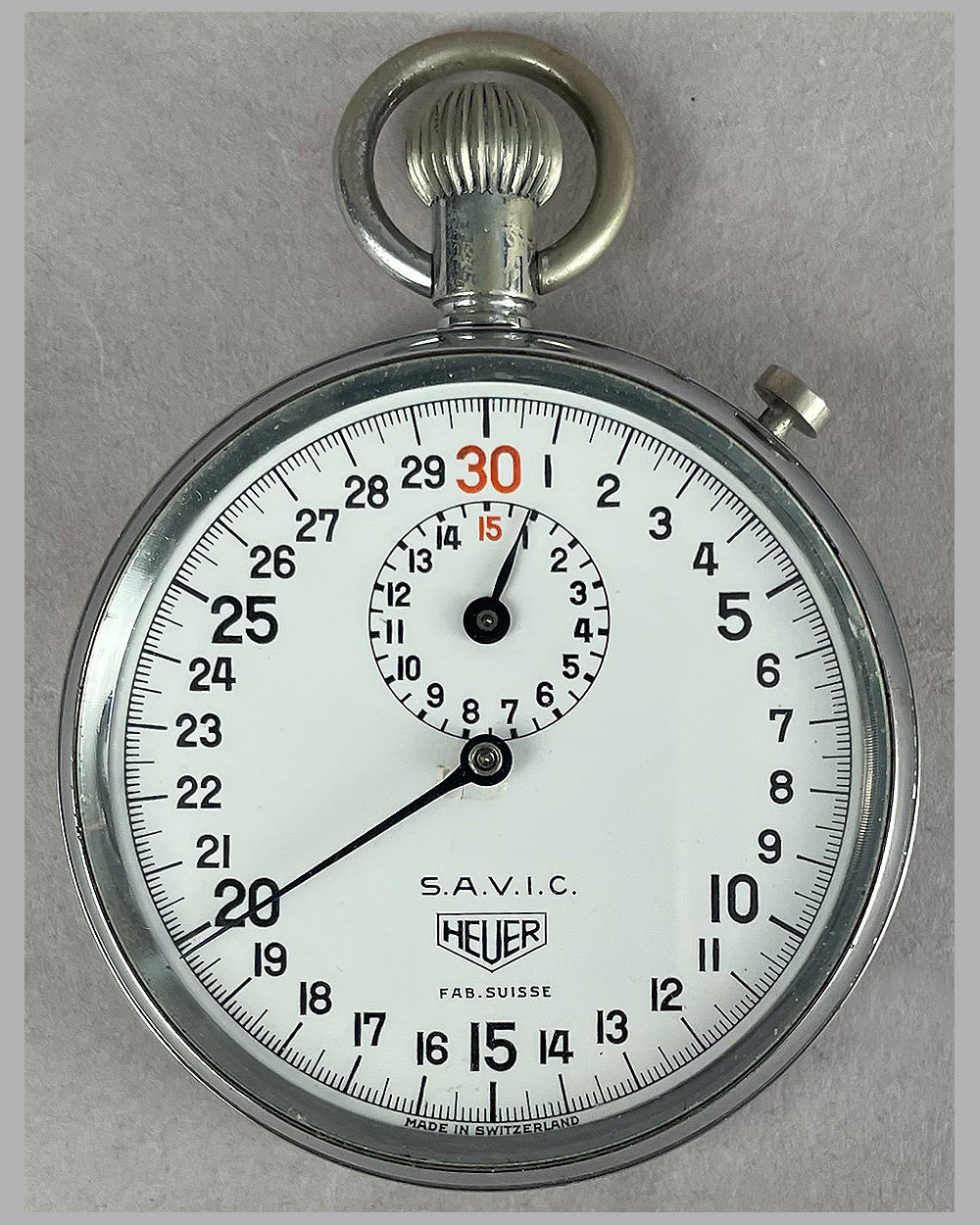 S.A.V.I.C. Heuer handheld stopwatch, ca. 1960’s 4