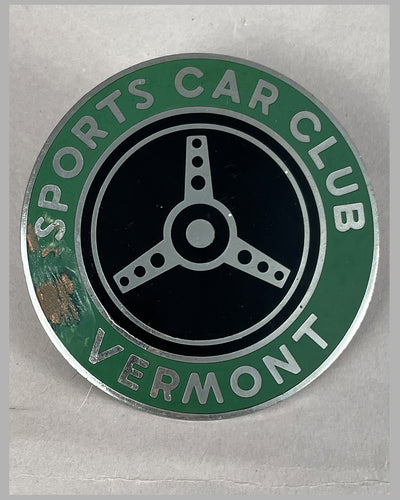 Sports Car Club of Vermont grill badge
