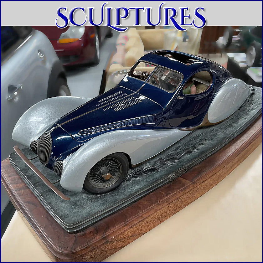 Vintage Automobile & Other Transportation Related Art Sculptures
