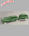Large Streamline sedan with trailer original metal toy from the 1930's