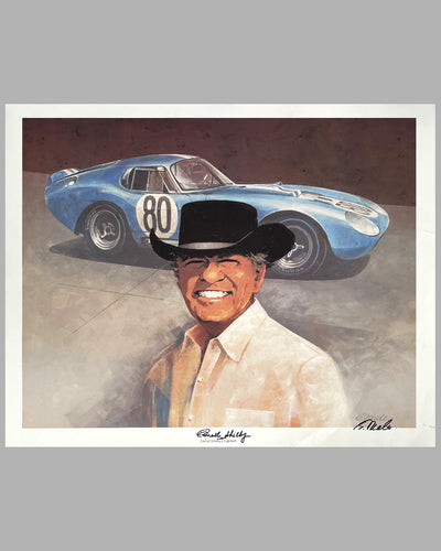 Carroll Shelby’s Eightieth print by Bill Neale, autographed by Shelby