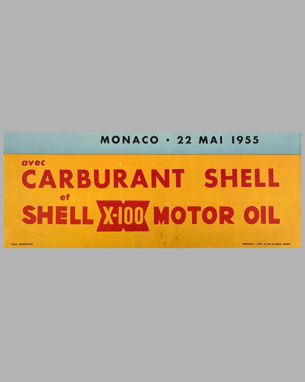 Shell original poster, hand autographed by Trintignant 4