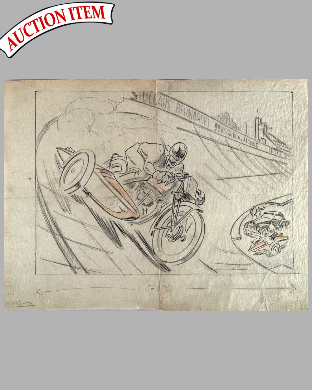 Sidecars Bernardet sketch / study by Geo Ham