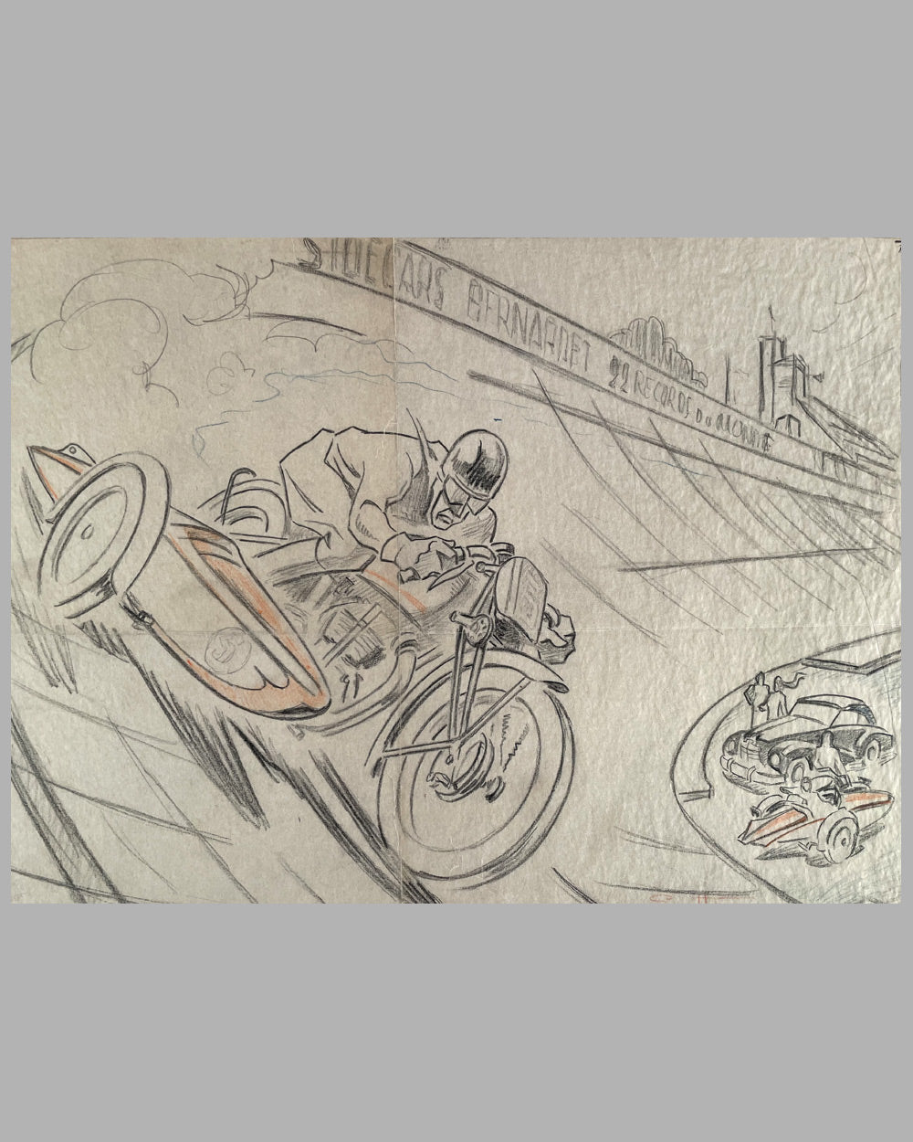Sidecars Bernardet sketch / study by Geo Ham2