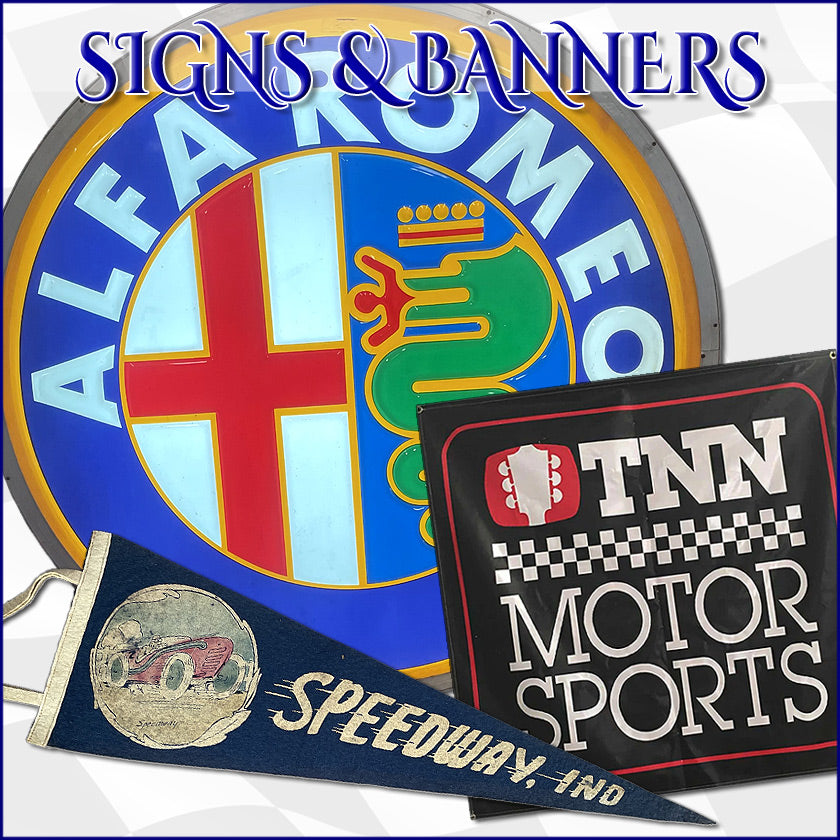 Vintage Transportation Related Signs & Banners