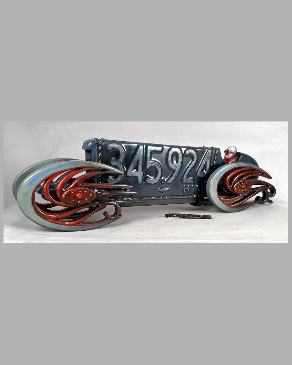 Indy Racer sculpture by Tony Sikorski, 2018