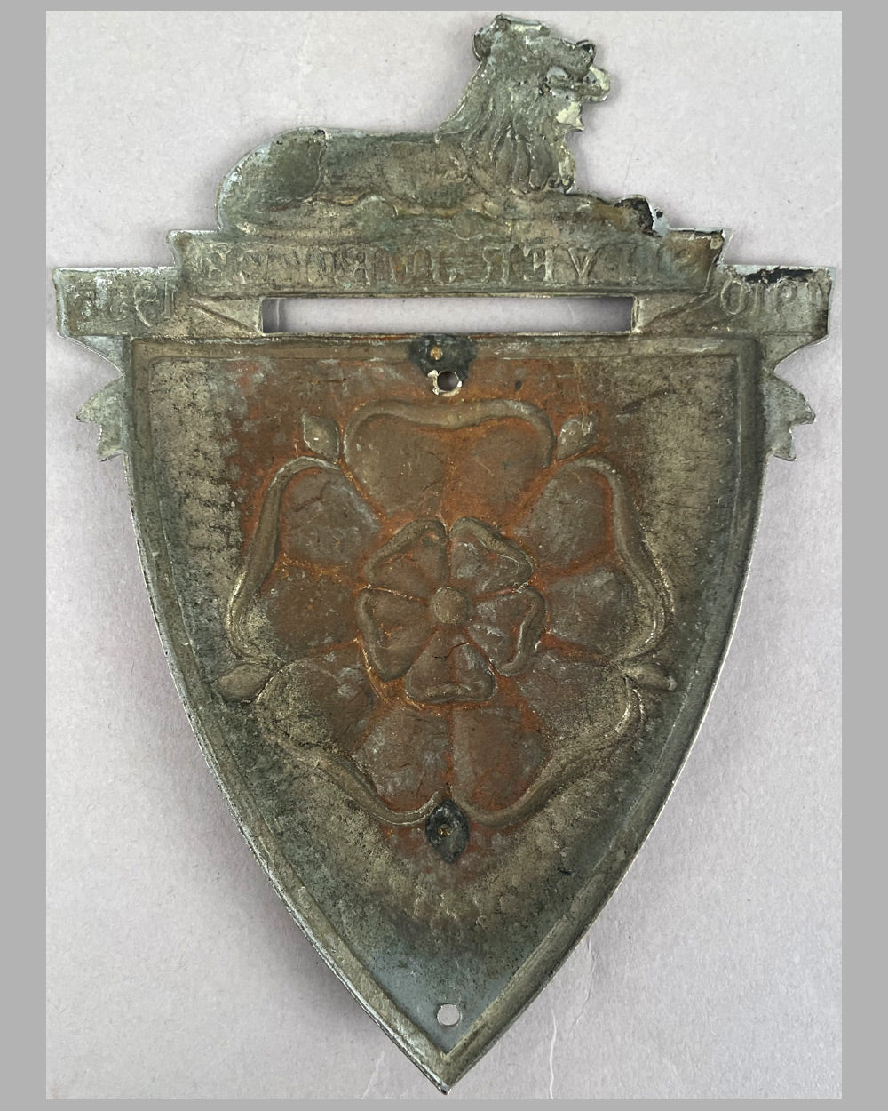 Silver Jubilee, 1910-1935 dash plaque or grill badge 3