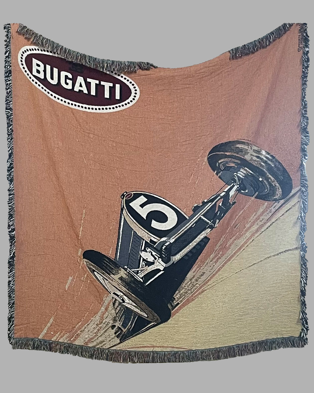 Large Bugatti Tapestry by Roger Soubie