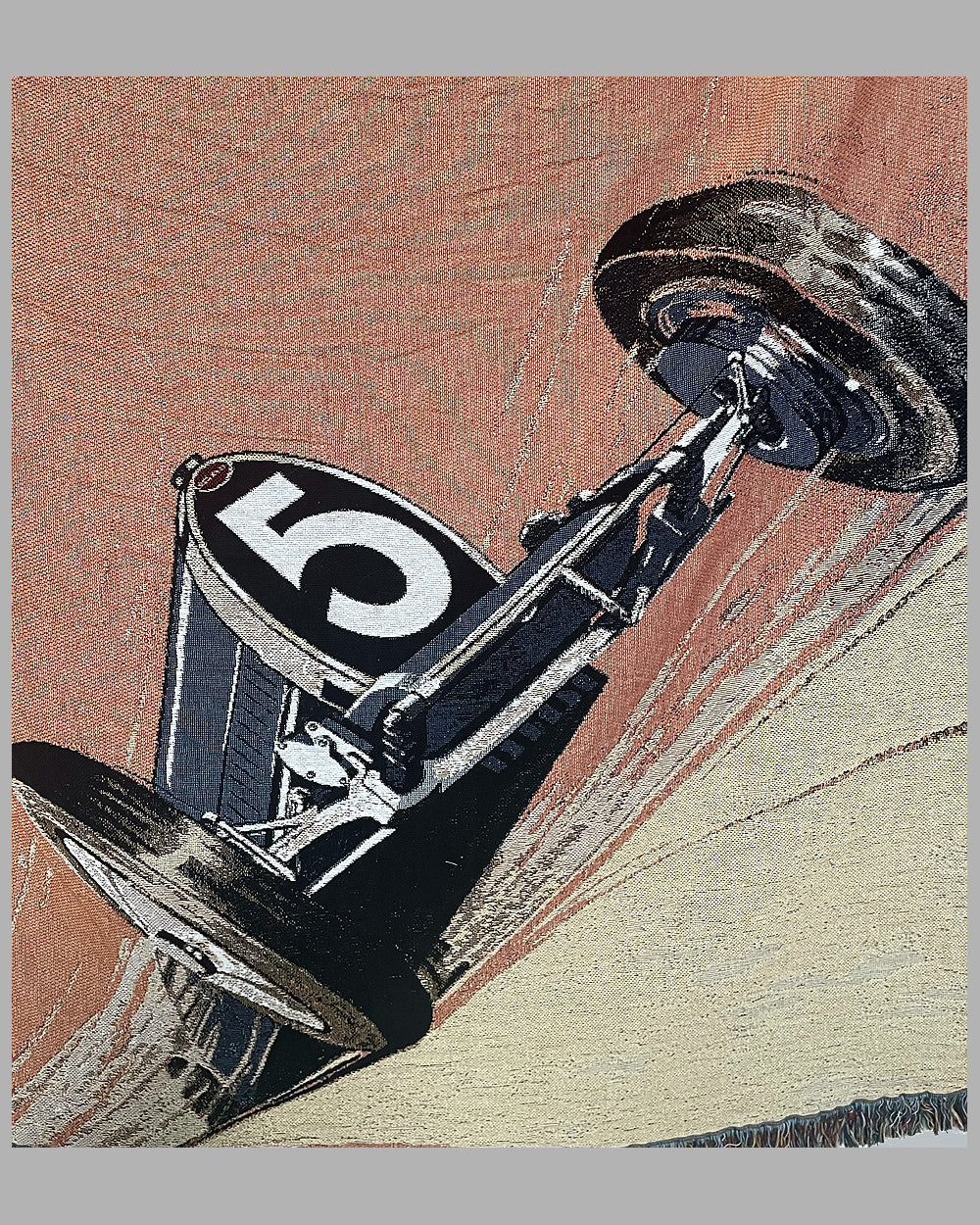 Large Bugatti Tapestry by Roger Soubiet