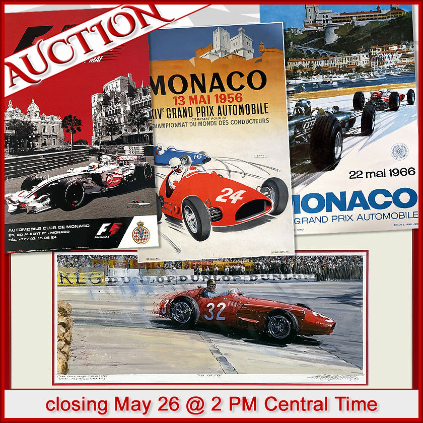 Monaco Grand Prix Posters & Artwork Auction